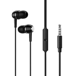 Навушники Borofone BM36 Acura Universal earphones with mic чорні - мініатюра 3