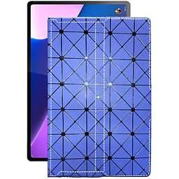 Чохол StatusCASE з екошкіри для планшету Lenovo Tab P12 Pro Синій ромб