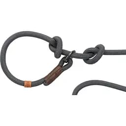 Повідець-зашморг для собак Trixie Be Nordic, нейлон, S-M, 170х0.8 см, темно-сірий з коричневим - мініатюра 2