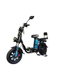 Электровелосипед Minako Monster NEW (1000W, 60V, 26Ah) Гидравлический тормоз +Раскладной Багажник/сиденья Черно-Синий