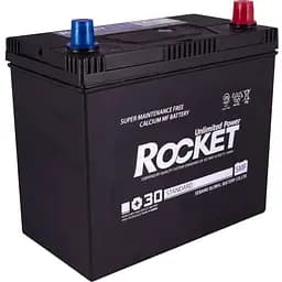 Акумулятор Rocket 45Ah ASIA Ев (-/+) (430CCA) (237х127х227) SMF 55B24LS без нижн. бурт