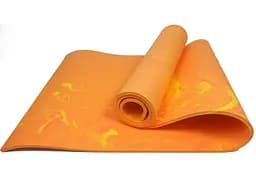 Коврик для йоги и фитнеса EasyFit PER Premium Mat 8 мм Оранжевый (EF-1930-1-O)