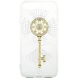 Чохол-накладка Toto TPU case with stones iPhone 7/8/SE 2020 Key Transparent