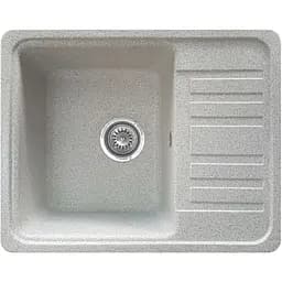 Гранітна кухонна мийка Romzha Regula 57 Gri (802) з крилом