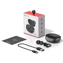Навушники з спрямованим звуком бездротова Bluetooth 5.3 гарнітура Langsdom TS03 Black - мініатюра 10