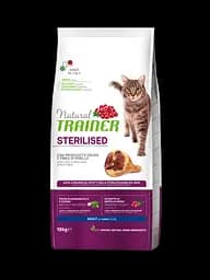 Сухий корм Trainer Natural Adult Sterilised with dry-cured ham для стерилізованих кішок від 1 року 10 кг.