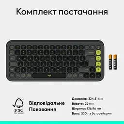 Клавіатура POP Icon Keys Graphite UKR (L920-013157) Logitech teh0022916 - мініатюра 5
