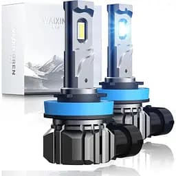 Светодиодная лампа для фар WAIXINGREN H11 Mini H9 H8 H11 26000LM