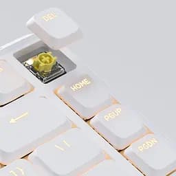 Клавіатура Keychron J1 82Key K pro Banana WL/BT/USB-A QMK Hot-swap EN/UKR RGB White (J1-Q4-UA) - мініатюра 3