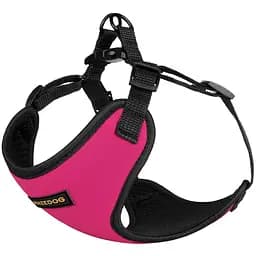 Шлея для собак мелких пород Bronzedog Sport S 16х14х2 см розовая