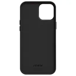 Силиконовый чехол для Apple iPhone 12 Pro Max, ICON2 Case, черный, противоударный, панель, защита всего корпуса, матовая поверхность Soft Touch, выступает над дисплеем, совместим с защитными стеклами и пленками, с микрофиброй, ArmorStandart (ARM60570) - мініатюра 2