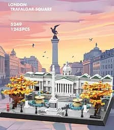 Конструктор Архітектура Wange  3D Трафальгарська площа  Лондон Trafalgar Square  для дітей та дорослих 3Д  1245 деталей - мініатюра 7