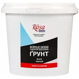 Грунт акриловий Rosa Studio художній чорний 1000 мл