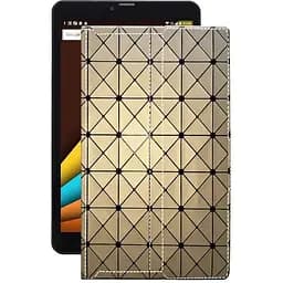 Чехол StatusCASE из экокожи для планшета Sigma X-style Tab A81 Золотой ромб