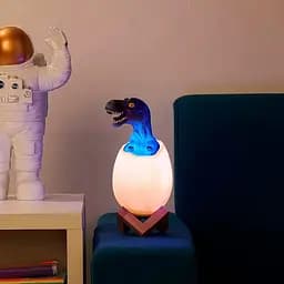 Дитячий світильник SUNROZ 3D Dinosaur Lamp лампа-нічник "Динозаврик у яйці" з пультом ДУ - мініатюра 4