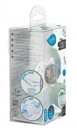 Силіконова ортодонтична пустушка Nuvita Air55 Cool Be Happy, 6-12 міс., сірий (NV7084PG) - мініатюра 3