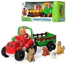 Трактор М 5572 UA с прицепом,36см, муз/звук-укр. стихи, песни, в коробке (6903317314072) МИКС