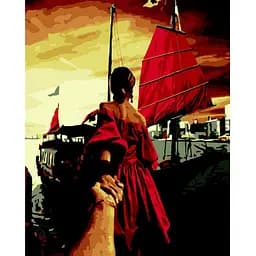 Картина за номерами ZiBi Art Line Багряні вітрила 40х50 см (ZB.64203)