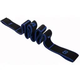 Резинка для фітнесу з петлями Gymtek Queenfit 86,5 х 4см чорно-блакитна - мініатюра 3
