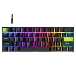 Ігрова магнітна дротова клавіатура Royal Kludge RK C61 / Mint Switch / Black - мініатюра 10