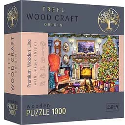 Пазл Trefl дерев'яний фігурний Новорічний затишок 1000 ел. (20171)