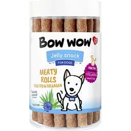 Лакомство для собак Bow wow мясные палочки из птицы и коллагена 17 шт.