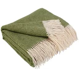 Плед Love You 100% вовна 140х200 см оливковий (6060)