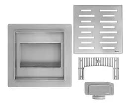 Трап для душу Rea Line 15x15 nickiel brushed REA-G6205 - мініатюра 3