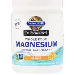 Магний Garden of Life Whole Food Magnesium Powder Dr. Formulated напиток со вкусом апельсина 197.4 г (GOL12278)