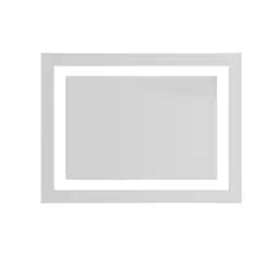 Дзеркало Volle Luna Cuadro прямокутне 60x80 см, з підсвічуванням по контуру, без вимикача хром 1648.53136800, Хром