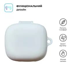 Силіконовий чохол для навушників OPPO Enco X3i, Hang Case, білий, ультратонкий захисний кейс товщиною 2 мм, захист від подряпин, пилу та ударів, компактний, з карабіном для кріплення, ArmorStandart (ARM80045) - мініатюра 2