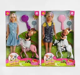 Кукла 8399 Defa Верховая езда, с лошадкой и гребенцом, в коробке (6967500437337) МИКС