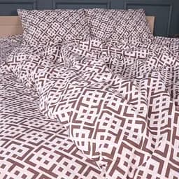 Комплект постільної білизни Ranforce Elite MIRSON Abstract Brown 160х220см (2200013165491) - мініатюра 2