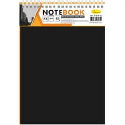 Блокнот А5 Апельсин В-БП5-40 пружина зверху 40 аркушів чорний