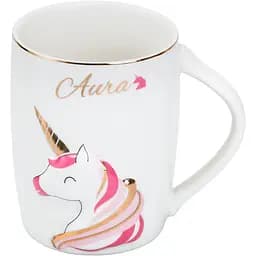 Чашка керамічна Happy Life Aura 400 мл рожева HP7187P