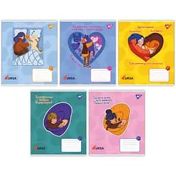 Набор тетрадей Yes Животные URSA А5 в клетку 18 листов 25 шт. (767431)