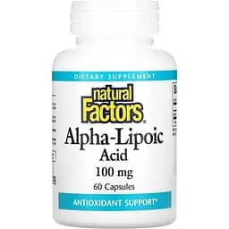 Альфа-ліпоєва кислота Natural Factors Alpha-Lipoic Acid 100 мг 60 капсул