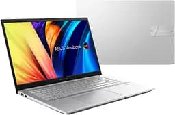 Ноутбук ASUS Vivobook Pro 15 M6500XV-LP018 15.6' FHD OLED, AMD R7-7840HS, 16GB, F1TB, NVD4060-8, NoOS, Сріблястий (90NB1212-M000M0) - мініатюра 2