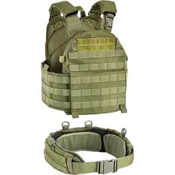 Жилет тактичний Defcon5 Carrier Vest з поясом OD Green