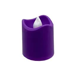 Декоративная свеча LED с пламенем Bambi 12-67C(Violet) 4 см, фиолетовый