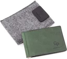 Шкіряний чоловічий затискач для грошей GRANDE PELLE 12х8х1 см acs0027525 - мініатюра 6