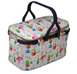 Термосумка для пикника Mazhura Kale Фламинго, текстиль, 25 л, разноцветный (mz1072)