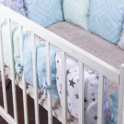 Подушки-борти MirSon Kids Time 18-100 Mint time блакитні 12 шт. - мініатюра 6
