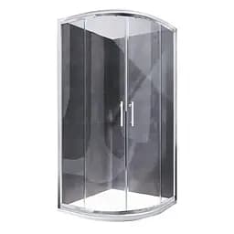 Душевая кабина без поддона Koer SR SC04-100x100x195-TR -01 прозрачное стекло Easy Clean 5 мм, хром KR5361, Универсальная, прозрачная, хром