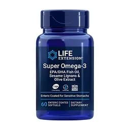 Жирні кислоти Life Extension Super Omega-3 Enteric Coated 60 капсул