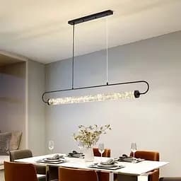 Видовжена дизайнерська світлодіодна люстра Line.F S 01-1200