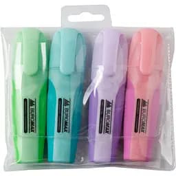 Набір маркерів Buromax Pastel з гумовими вставками 4 шт. (BM.8905-94)