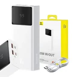 Зовнішній акумулятор для ноутбуків Baseus Star-Lord Digital Display 20000mAh 65W P10022906213-00 білий - мініатюра 3