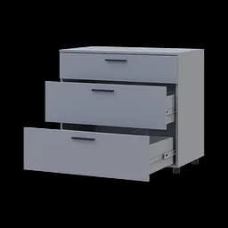 Комод Doros Торн Сірий 3Ш 90х51.6х80 (41510159) - мініатюра 3