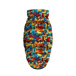 Курточка для собак Waudog Clothes малюнок Блоки XS22 В 33-36 см С 19-22 см - мініатюра 4